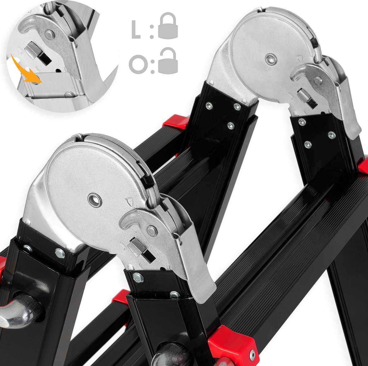 Mexxo aluminium telescopische ladder 4,40 meter - Kerzon