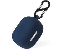 YONO Soft Case geschikt voor JBL Live Pro 2 TWS - Hoesje met Clip - Donkerblauw