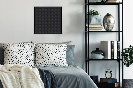 Affiche avec cadre Lego - Image - Zwart - 40x40 cm