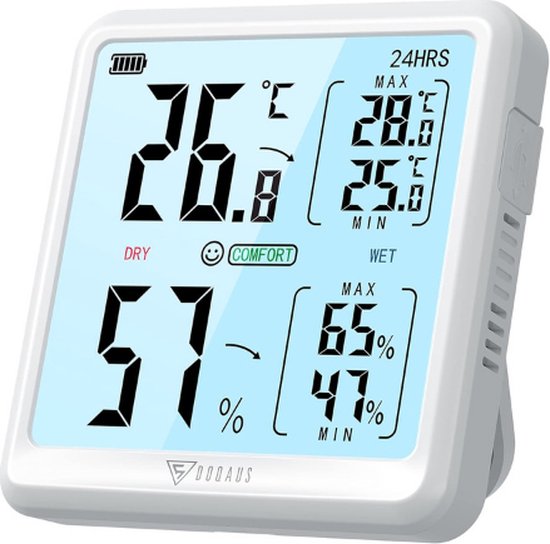 Mini hygromètre numérique domestique sans fil, station météo LCD, intérieur,  extérieur, température, moniteur d'humidité