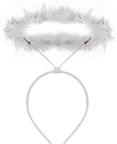 Henbrandt engel halo - diadeem/haarband/tiara - wit - 22 x 0,5 x 36 cm