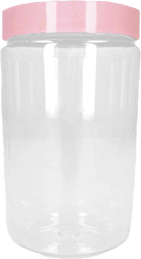 Forte Plastics Voorraadpot/bewaarpot - 450 ml - kunststof - oud roze - B7 x H13 cm