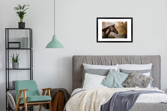 Brun Grijs Quarter horse le matin 60x40 cm