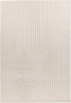 Flycarpets Justina Modern Japandi Stijl Voor Binnen & Buiten Vloerkleed - Creme - 160x230 cm