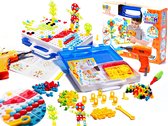 Constructie Bouw met koffer - 237 delig - speelgoed met Werkende Boormachine - Educatief speelgoed
