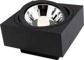 Spectrum - LED Plafondspot MIRORA - 1xGU10 AR111 fitting - Kantelbaar - Zwart