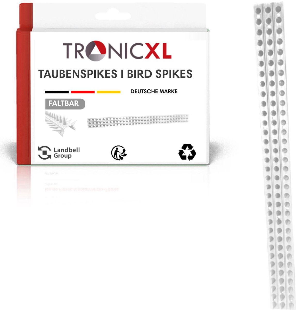 TronicXL 10x 50 cm protection légumes contre le vol + répulsif animaux  anti-pigeons