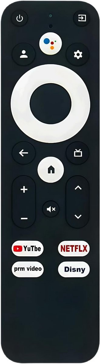 Vervangende Afstandsbediening voor Google TV 4K Media Player en Sticks