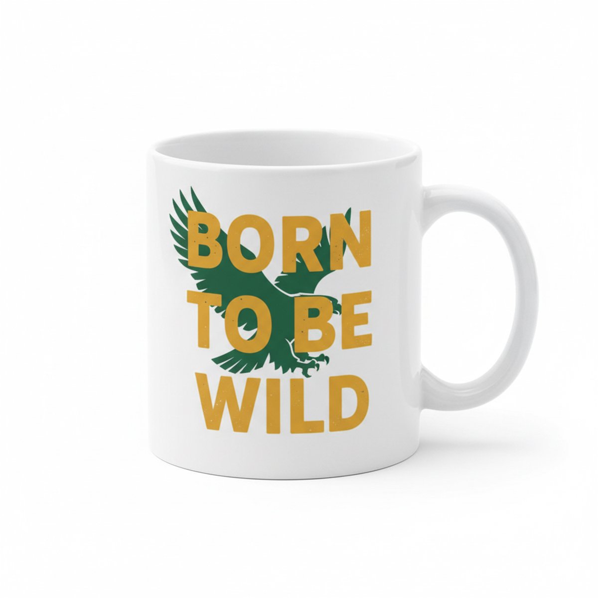 Born to Be Wild Koffiemok – Stoer Adelaar Design – 330 ml Keramische Mok
