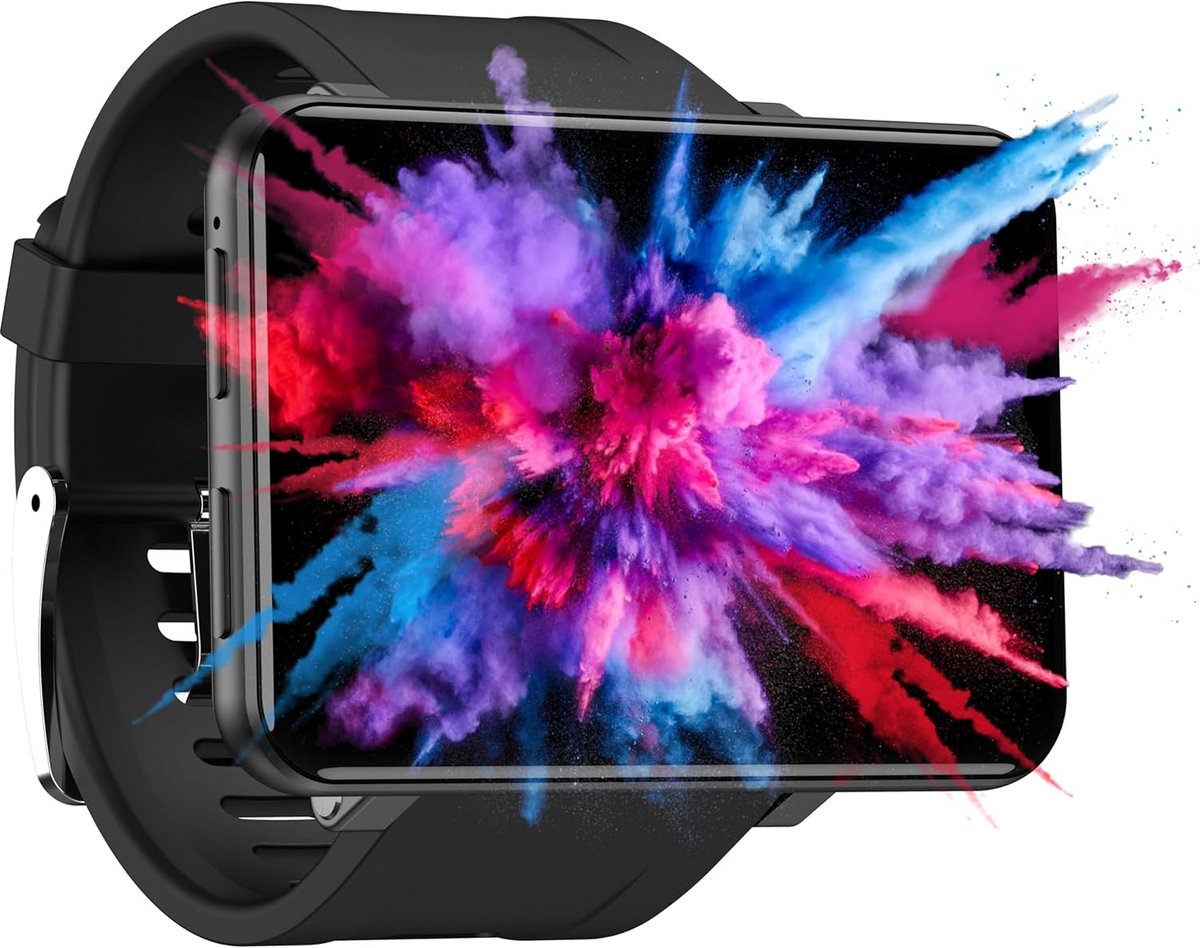 XL Smartwatch met Groot Touchscreen, 16GB Geheugen en Camera voor iOS & Android