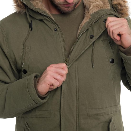 heekpek Herren Winterjacke Outdoor Parka Jacken Lang Mannen Warm Winddicht Waterafstotend Fleece Gevoerd Winterjas met Capuchon, blauw, XXL