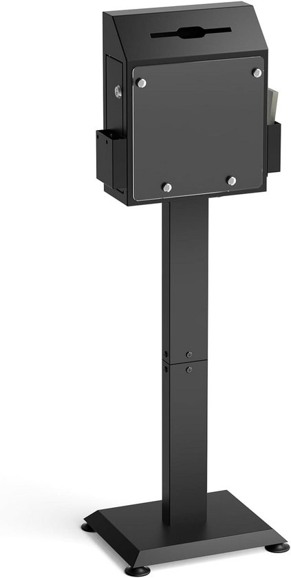Houten suggestiebox, (21 x 20 x 16,5 cm), afsluitbaar, met 8-kleuren Houten suggestiebox, (21 x 20 x 16,5 cm), afsluitbaar, met 8-kleuren