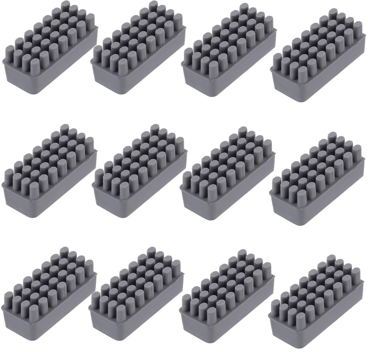 12 Stuks Hittebestendige Siliconen Borstels voor 3D-Printer Nozzle Reiniging