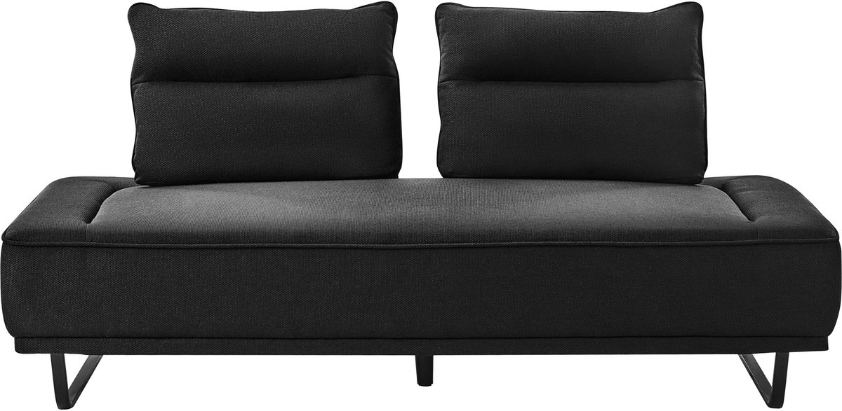FAXEN - Driezitsbank - Zwart - Polyester
