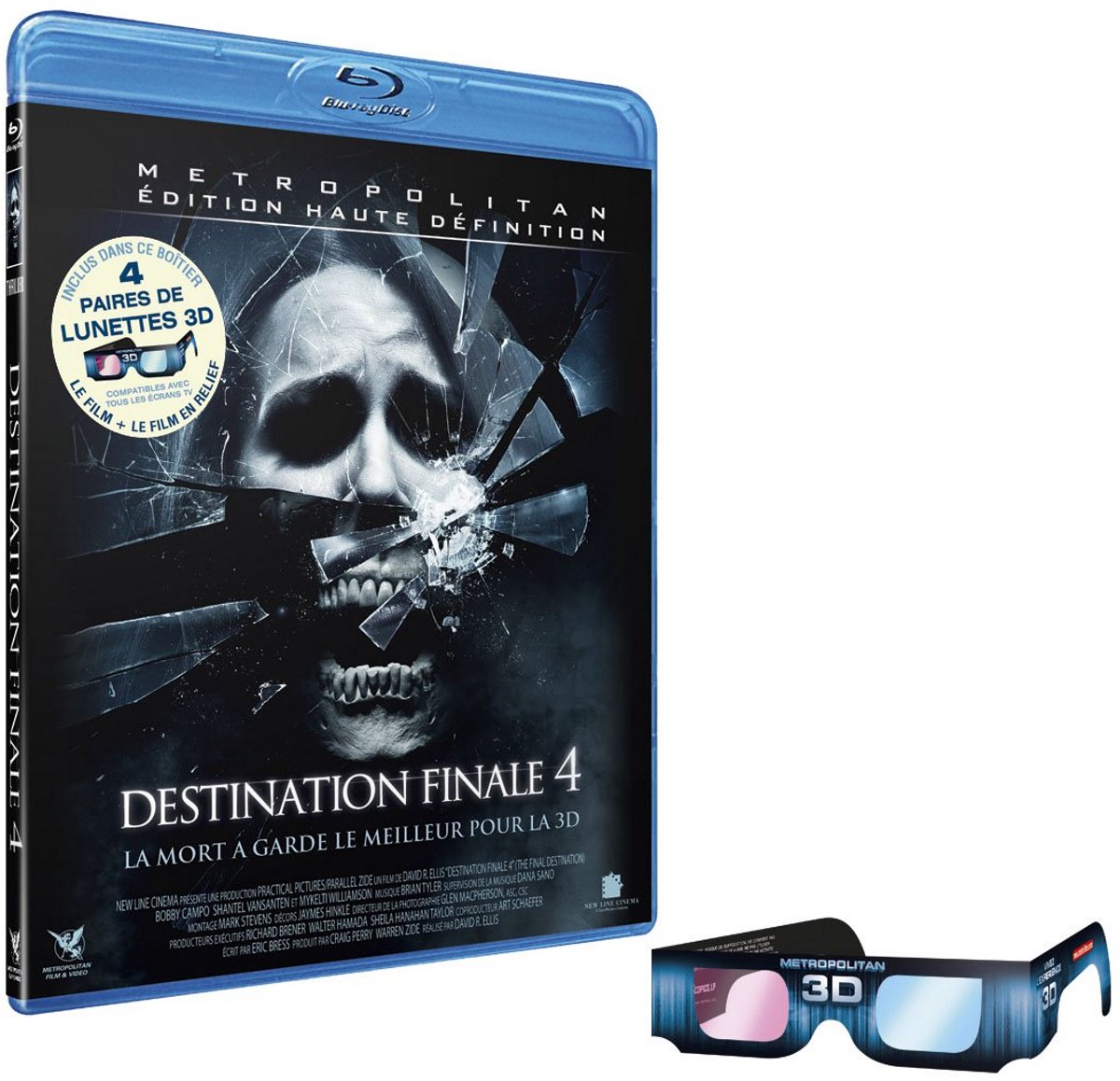 Destination Finale 4 - Blu-ray 3D Anaglyphe (Rood/Blauw)