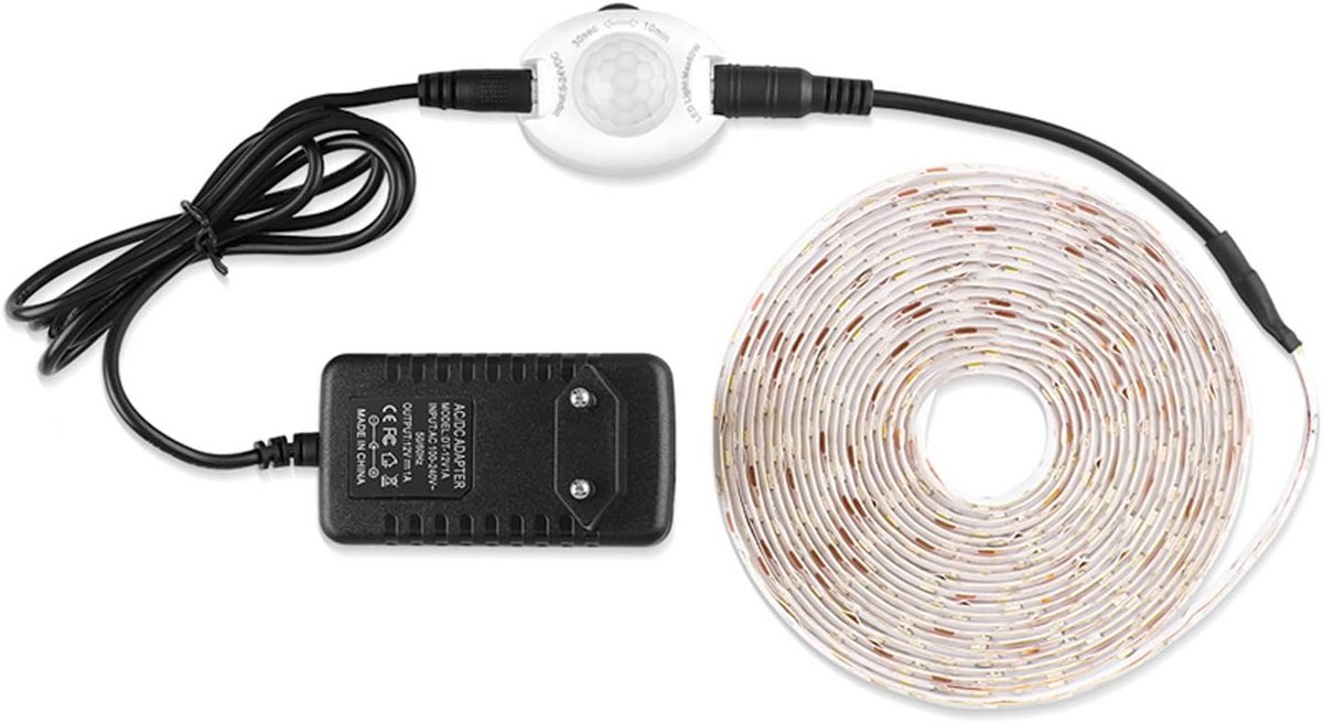 Warm Wit LED Strip met PIR Bewegingsmelder voor Onder Bed - Complete Slaapkamer Verlichting