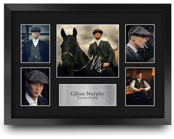 A3 ingelijste handtekening foto Peaky Blinders Tommy voor televisieprogramma fans