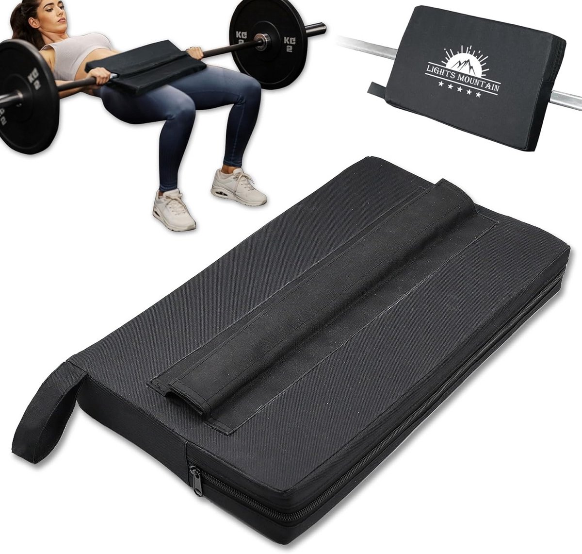 Extra Dikke Beschermende Kussen voor Barbell & Dumbbell Heupstoten en Glute Brug Oefeningen