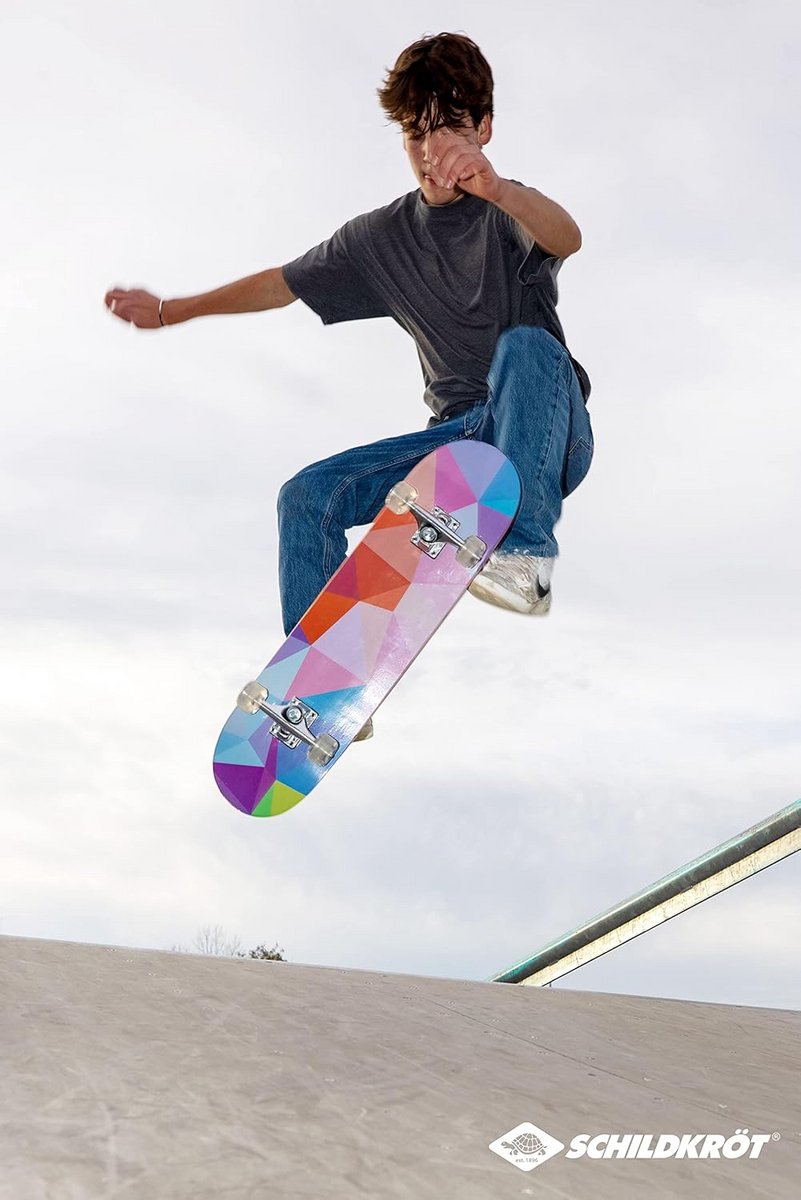 Abstract Skateboard voor Jongens en Meisjes - Multicolor Skateboard
