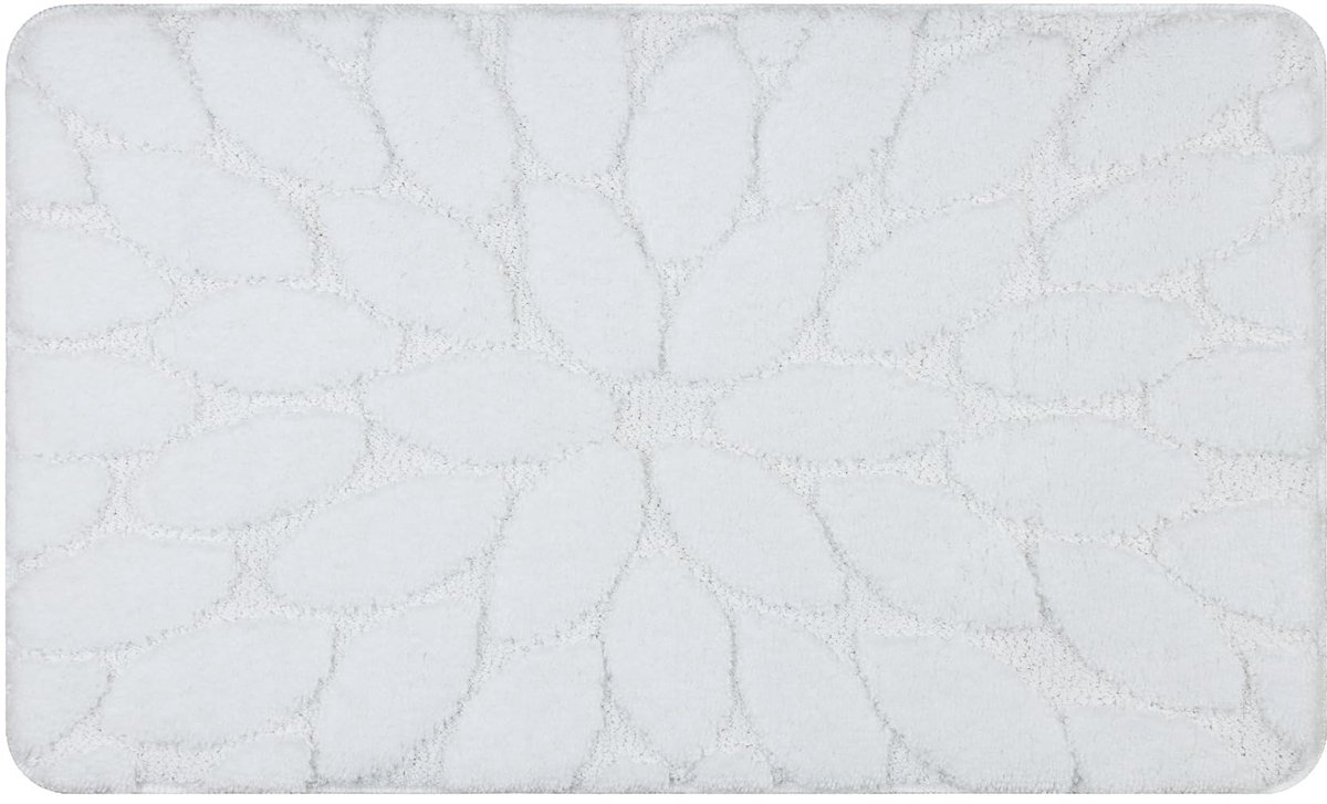 Unyqoos® Zachte en Antislip Badmat met Stenenmotief voor Vloerverwarming