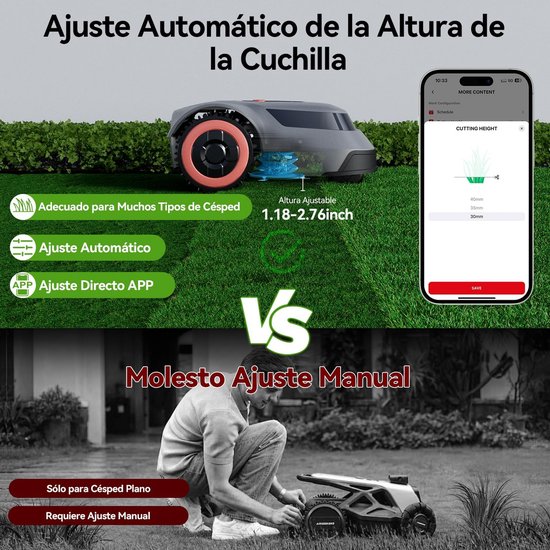 Robotmaaier 1000m² met C-TOF Technologie, App-besturing en Kaarttekening — afbeelding 2