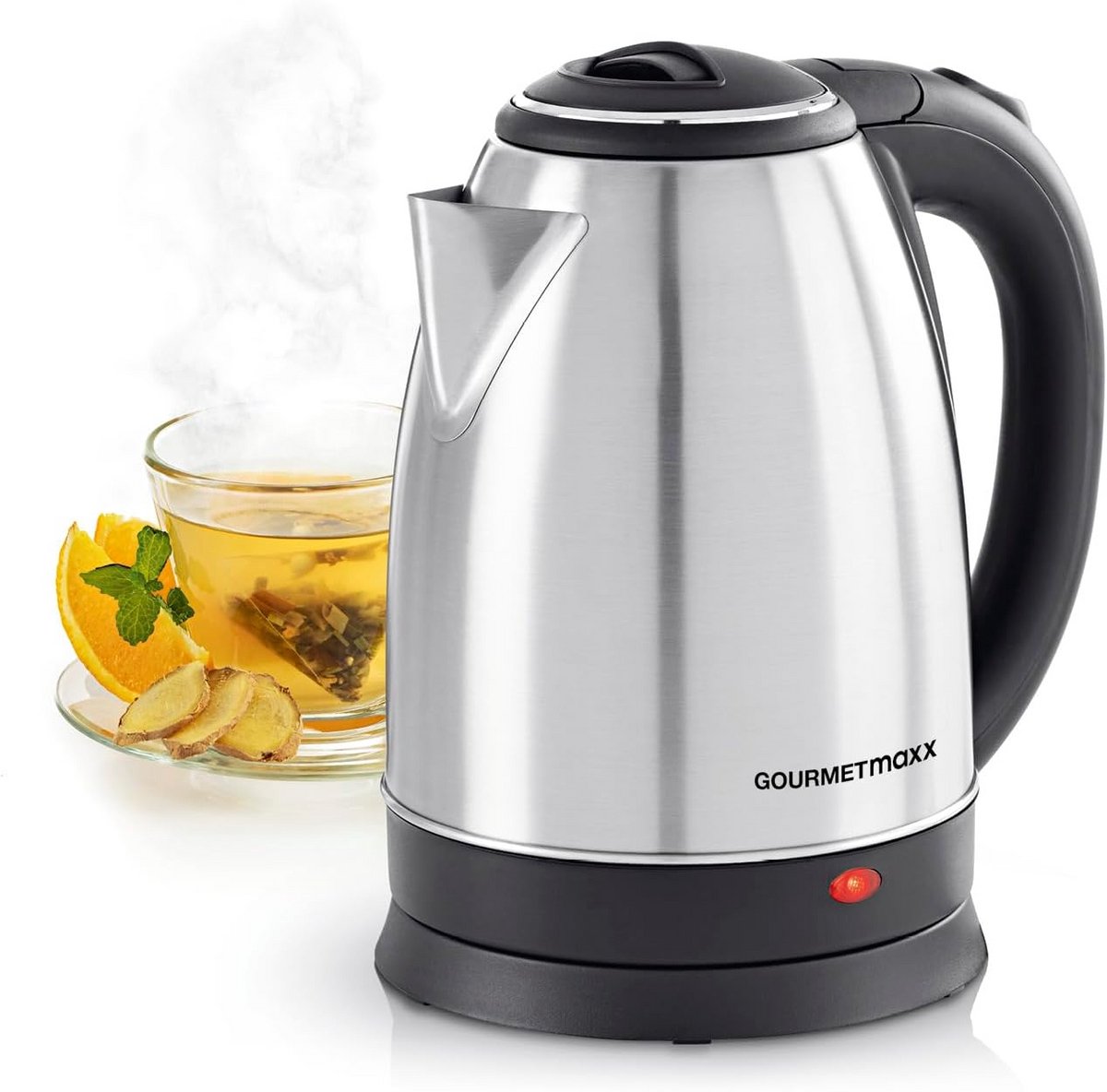 Roestvrijstalen Waterkoker 1.8L Draadloos 1500W Automatische Uitschakeling en Waterniveau-indicator