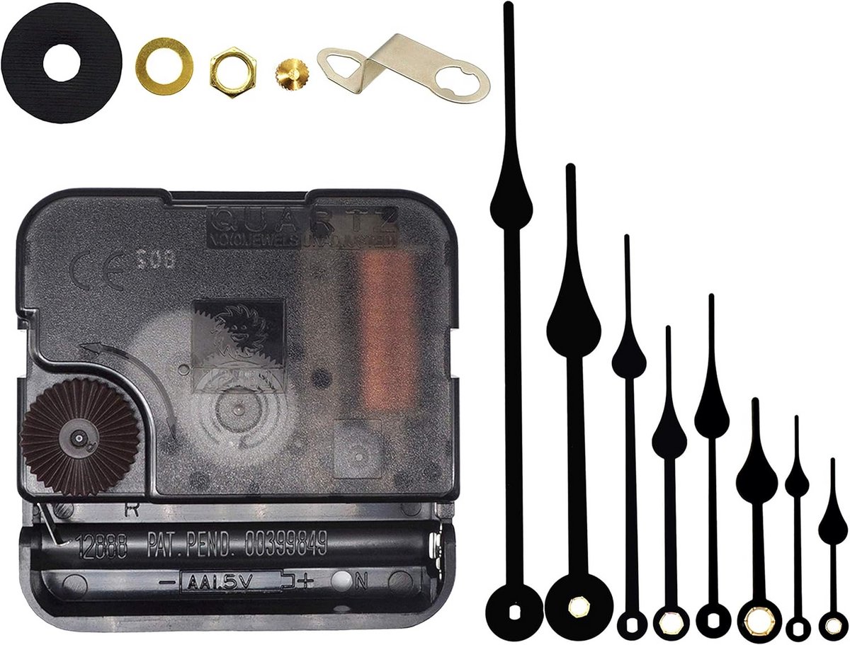 DIY Quartz Wandklok Mechanisme met Batterij en Onderdelen