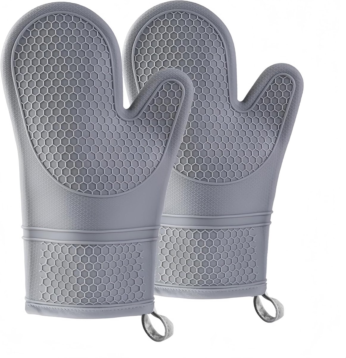 Hittebestendige Ovenwanten - Siliconen Ovenwanten - Ovenhandschoenen - BBQ Handschoenen - eukenhandschoen - Hitte- en Slipbestendige Handschoenen - 2 Stuks