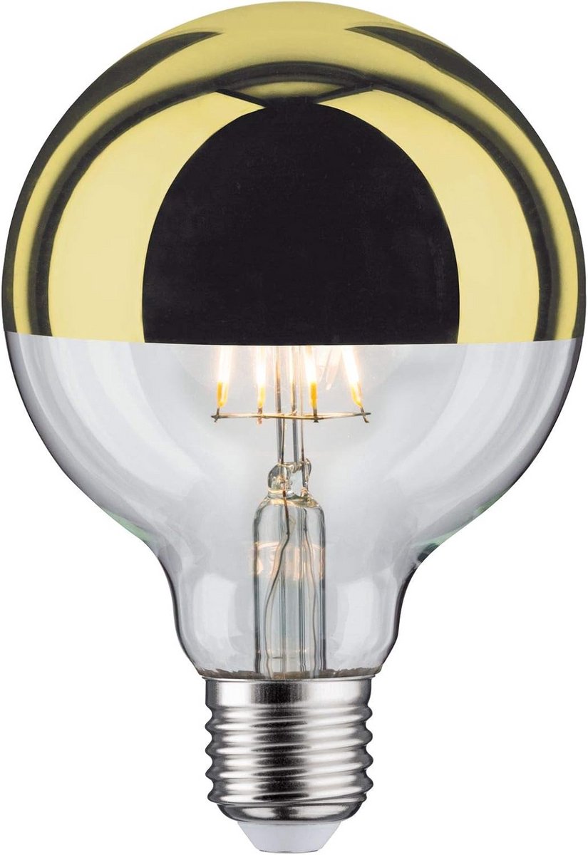 Dimbare LED Lamp E27 Goud Kopspiegel Warm Wit Licht