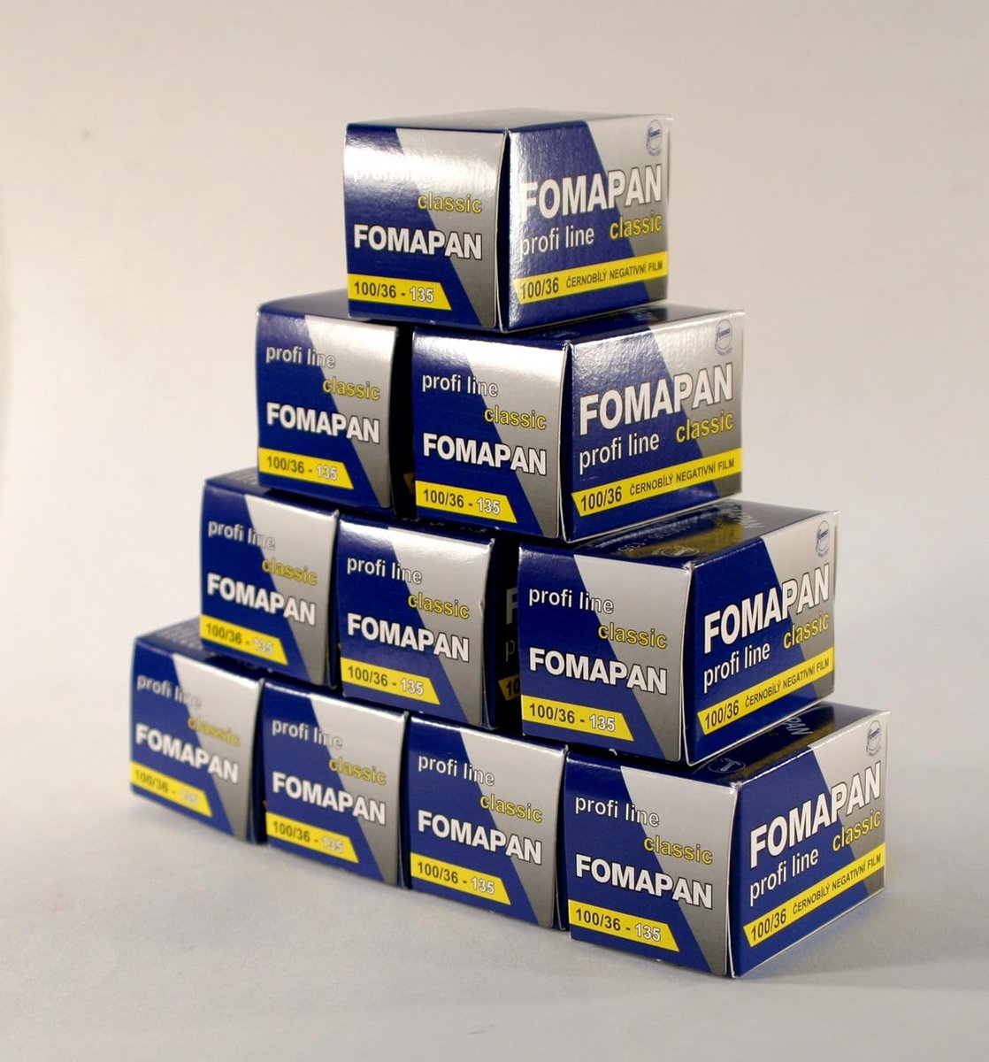 Klassieke zwart-witfilm ISO 100, 35mm, 10 rollen voor analoge fotografie