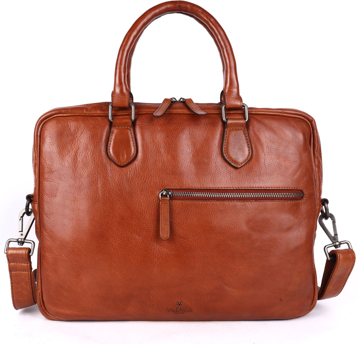 Echt Italiaans Leren 14-inch Laptop Messenger Bag voor Heren – Multifunctionele Schoudertas in Satchel-stijl met Afneembare Schouderriem