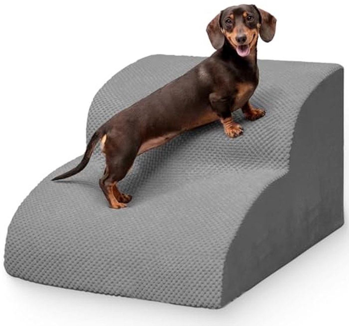 Hondentrap voor Bed, Bank en Stoel - Antislip en Wasbare Overtrek, 2 Stappen