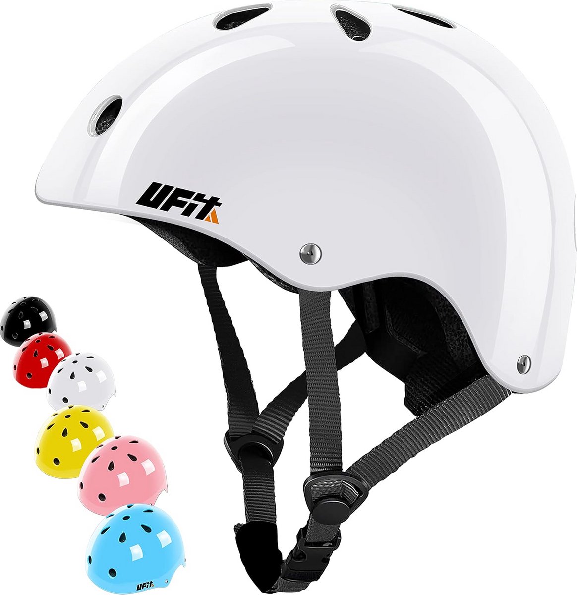Kinderhelm Verstelbaar voor Fietsen, Skateboarden en Scooter - Wit