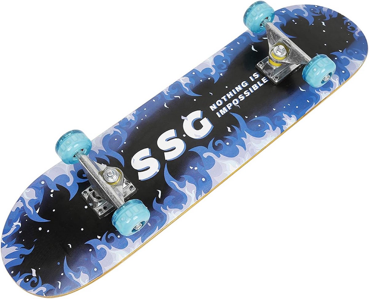 Houten Skateboard voor Kinderen, Tieners en Volwassenen met ABEC-7 Lagers tot 250 kg