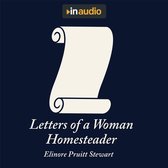 Inaudio logo boven een perkamentrol met de tekst 'Letters of a Woman Homesteader' door Elinore Pruitt Stewart.
