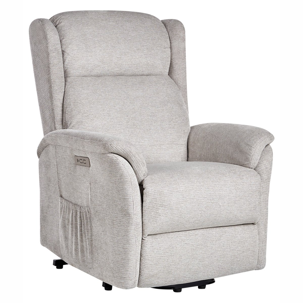 ELEGY - Verstelbare fauteuil - Lichtgrijs - Polyester
