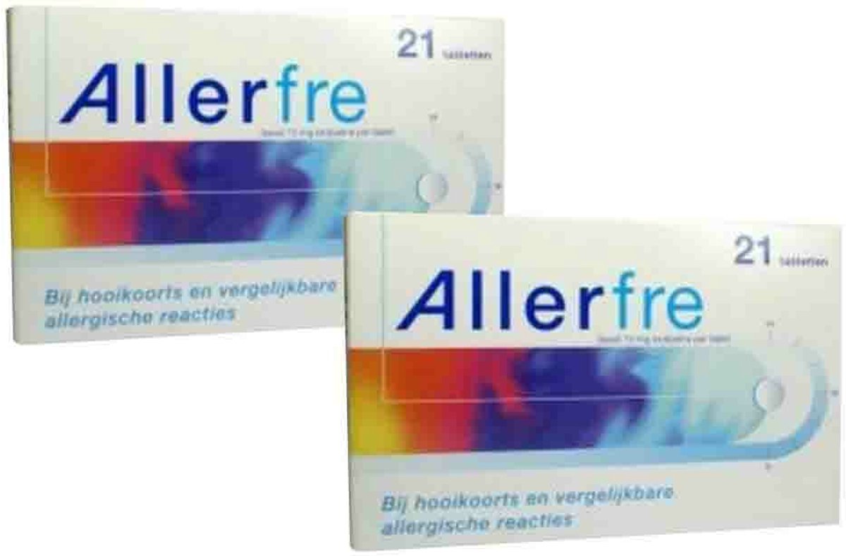 Allerfre Tabletten 10 mg - 2 x 21 tabletten - Voordeelverpakking