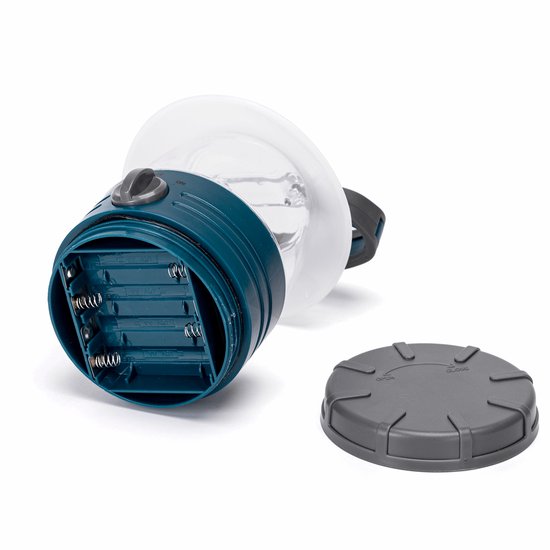 Noodlamp & campinglamp op batterijen - LED tentlamp met ophanghaak - daglichtwit 6500K - 4x AA - blauw — afbeelding 4
