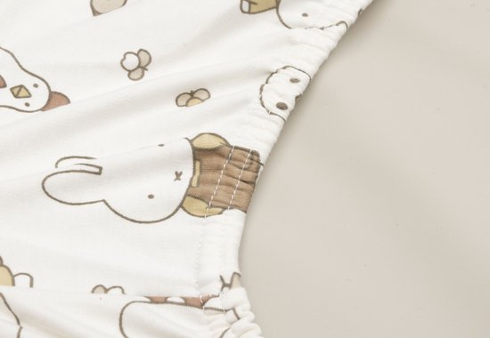 Jollein Aankleedkussenhoes - 50x70 cm - Cloudy Rib - Miffy Family Farm — afbeelding 2