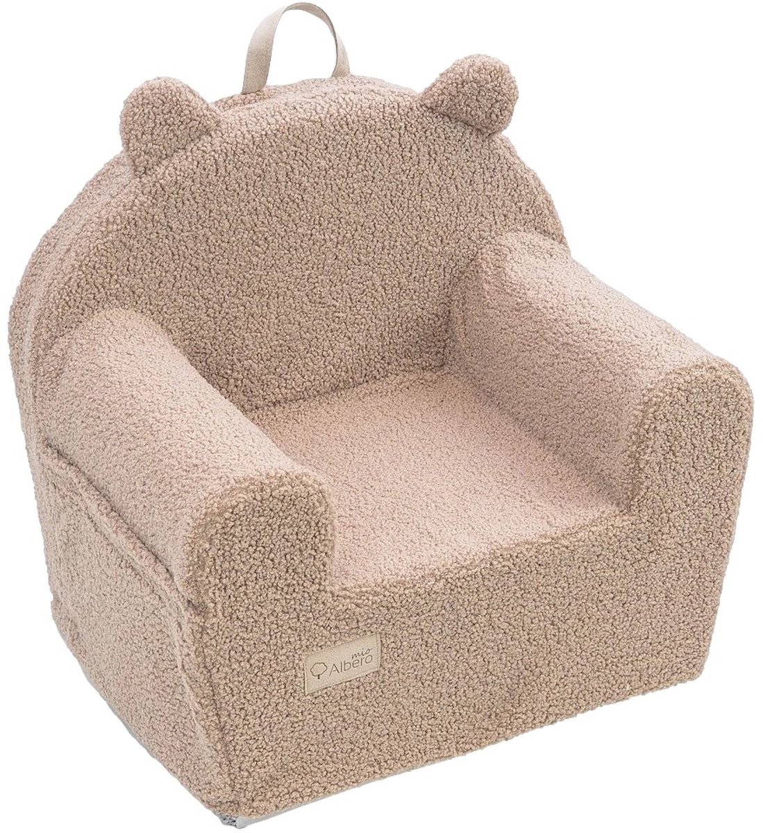 Albero Mio Teddy Boucle Caramel Kinderfauteuil - Kindersofa - Kinder Fauteuil - Kinderfauteuils - Peuterstoeltje