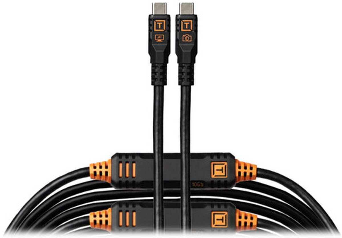 TetherTools Leverlock & Cable Kit Optima 10G 31' (9.2m) Straight to Straight, Non-Reflective Black