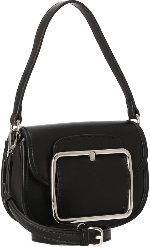 SEIDENFELT MANUFAKTUR Schoudertas Grurup Saddle Bag Black Zwart