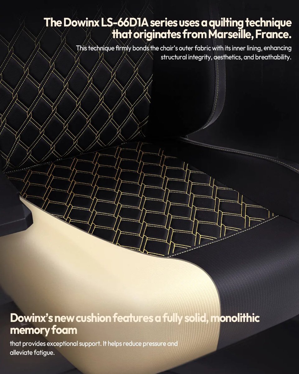 Dowinx Gamingstoel Ergonomisch Zwart met 4D Armleuningen - afbeelding 3