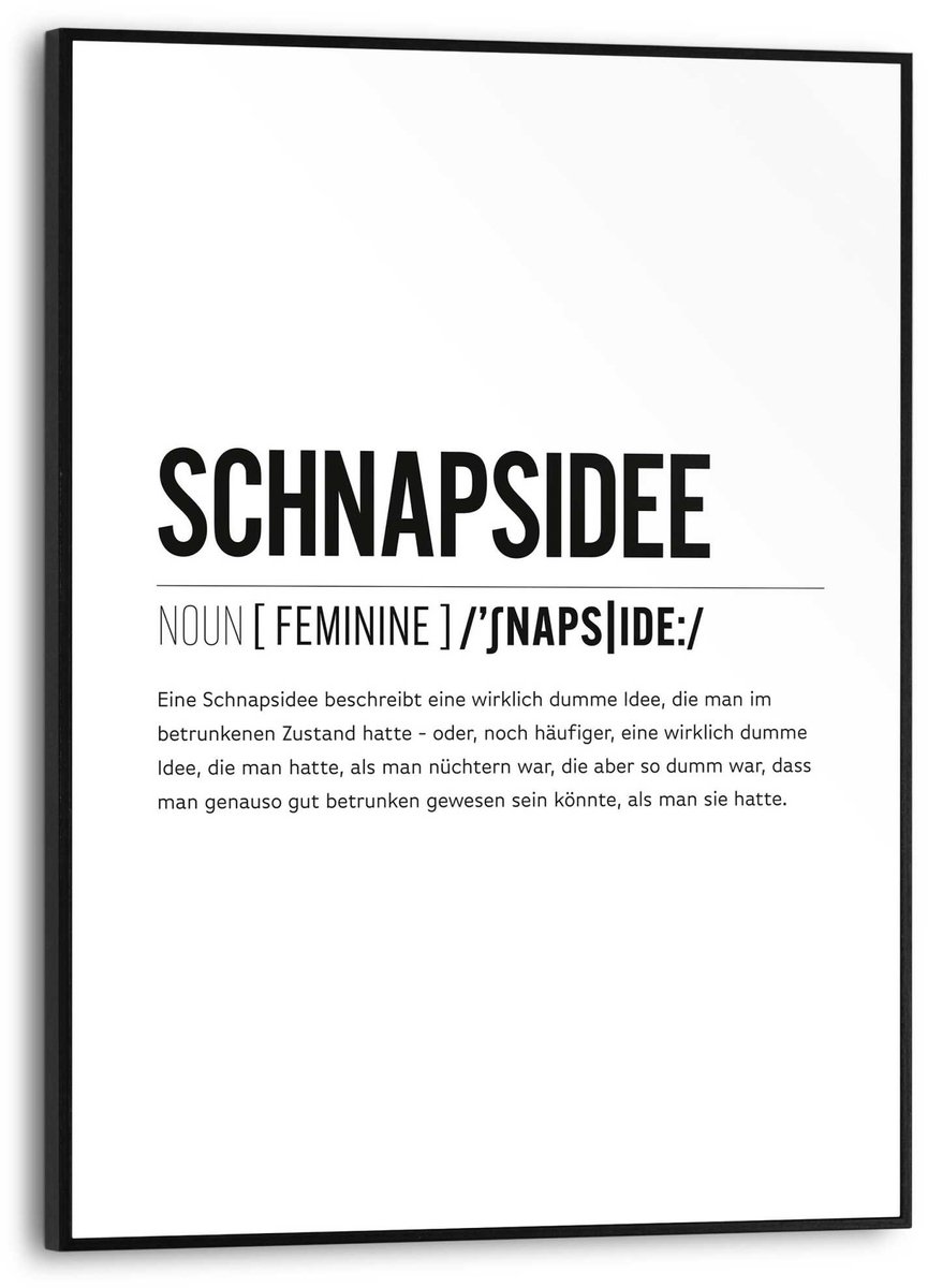 Schilderij Schnapsidee - 40 x 30 - Hout - REINDERS