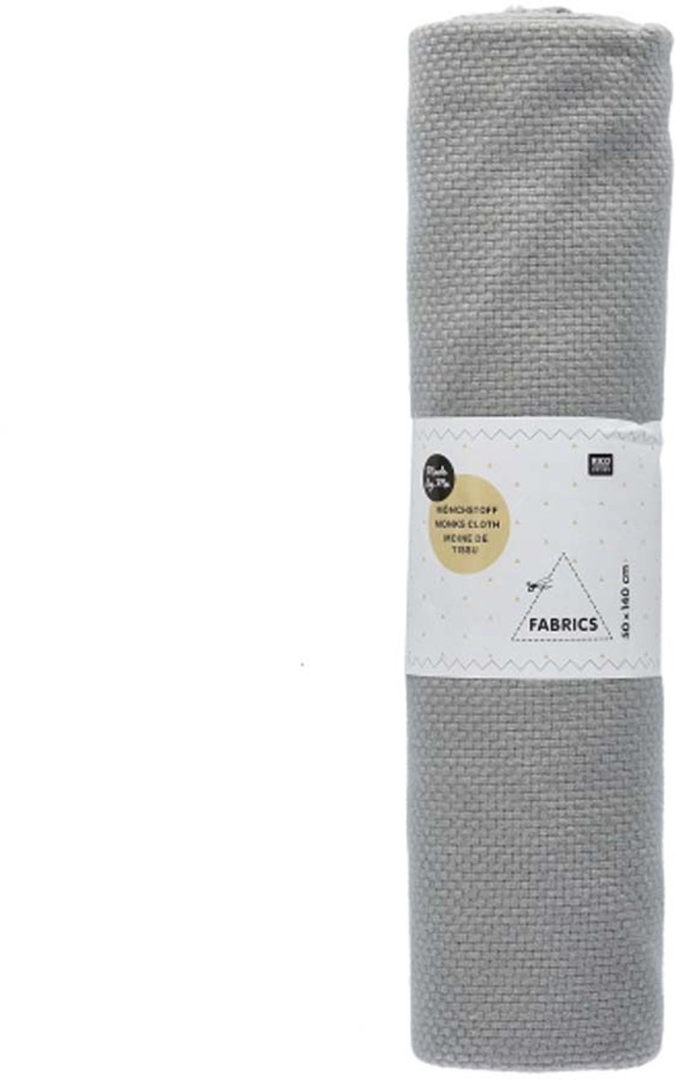 Rico Punch needle stof 140 x 50 cm-Grijs