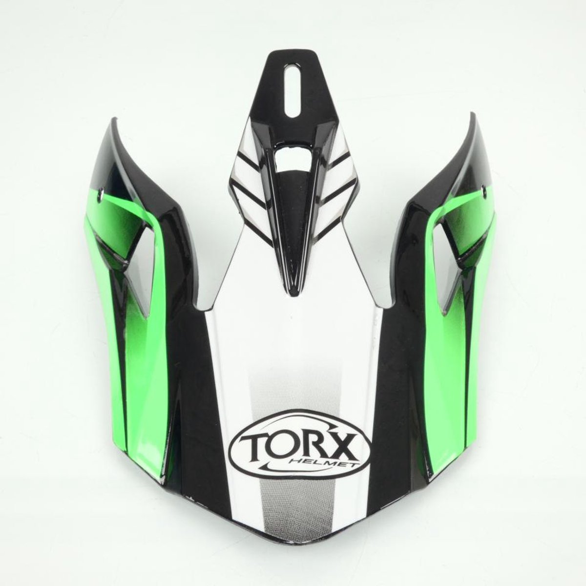 Casquette visière pour casque moto cross enfant Torx Peter vert / noir Neuf