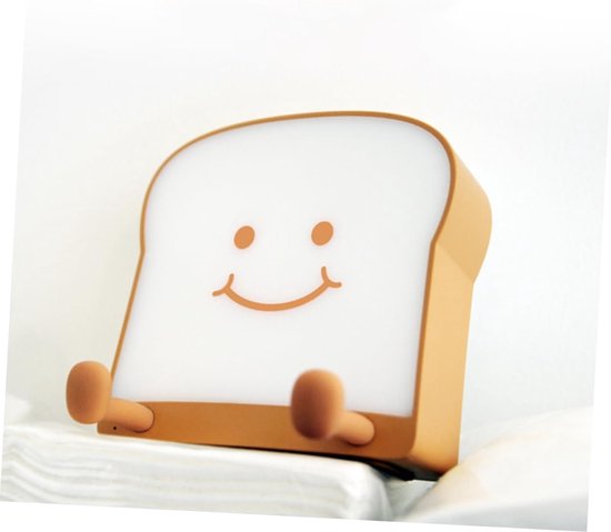 Broodrooster nachtlampje, LED nachtlampje, nachtlampje voor naast het bed, LED bureaulamp, ABS broodrooster materiaal, enkel-/dubbelzijdig licht, 11*11,5*3,8 cm van Merkloos — afbeelding 5