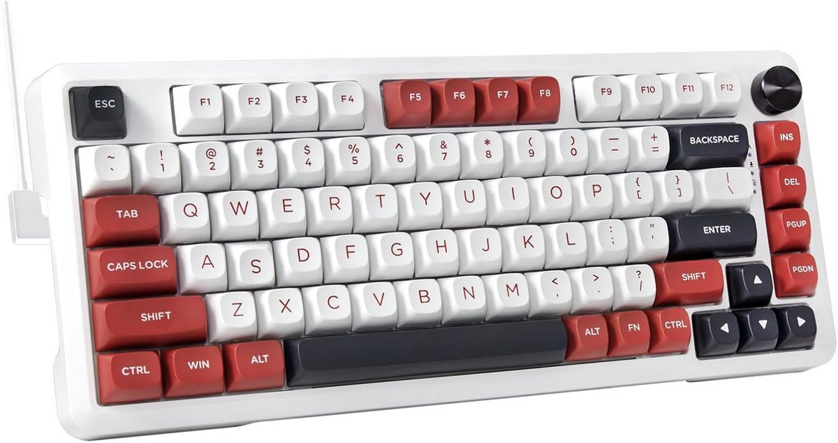 Mechanisch Gaming-toetsenbord met RGB Verlichting - Compact en Hot Swappable - Romig Geluid - Perfect voor PC