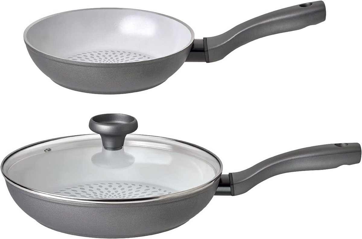 Aluminium Koekenpan Twin Pack - Duurzaam en Antiaanbak