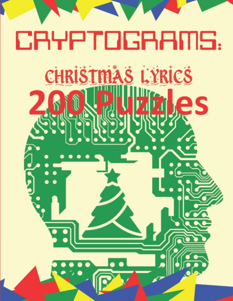 200 Kerst Cryptogrammen met Songteksten - Grote Lettertype